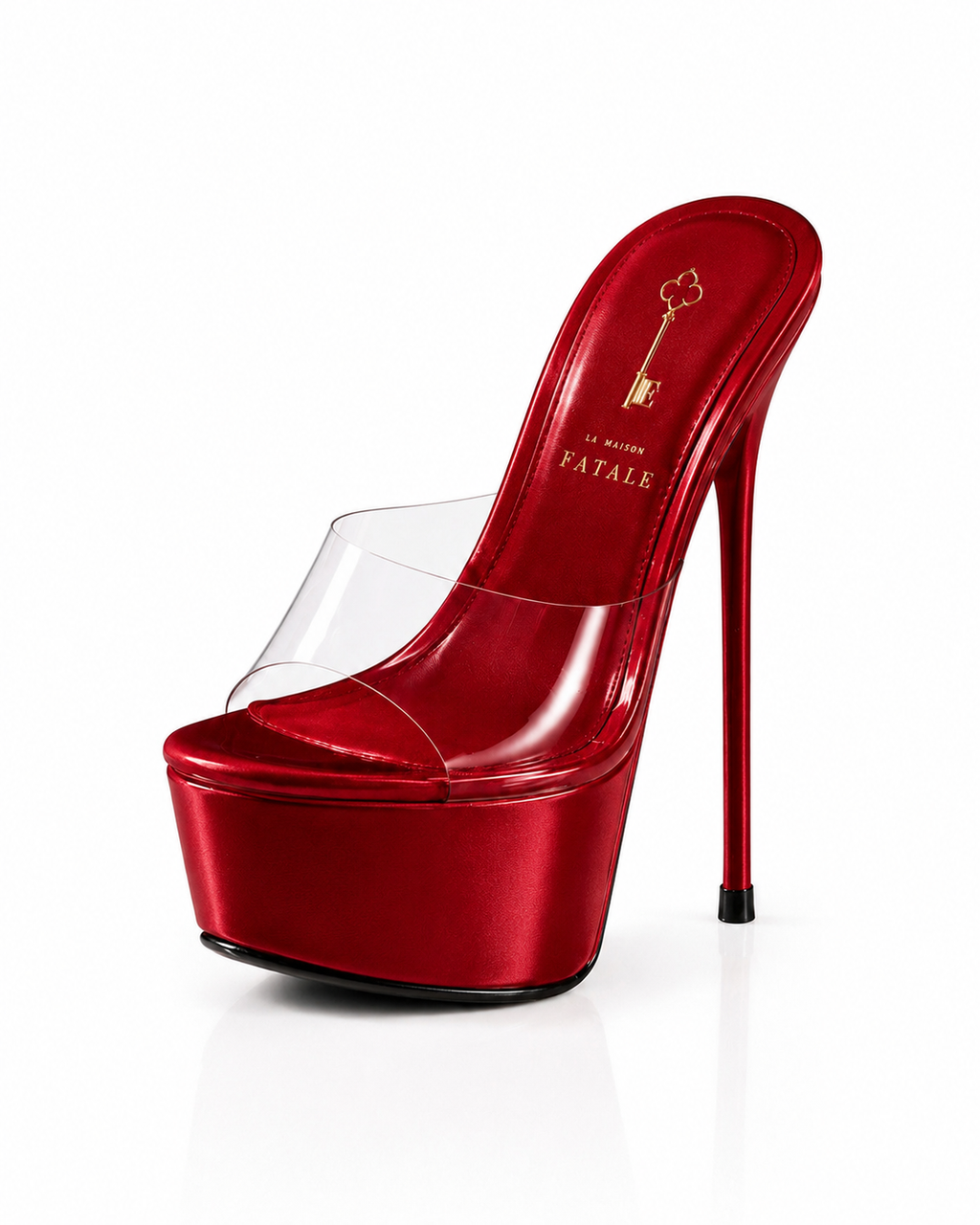 Rouge Déviant™ Satin Mule