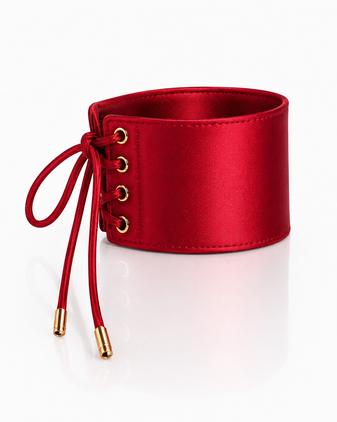 Le Lien Fatal™ Satin Cuff in Rouge Déviant