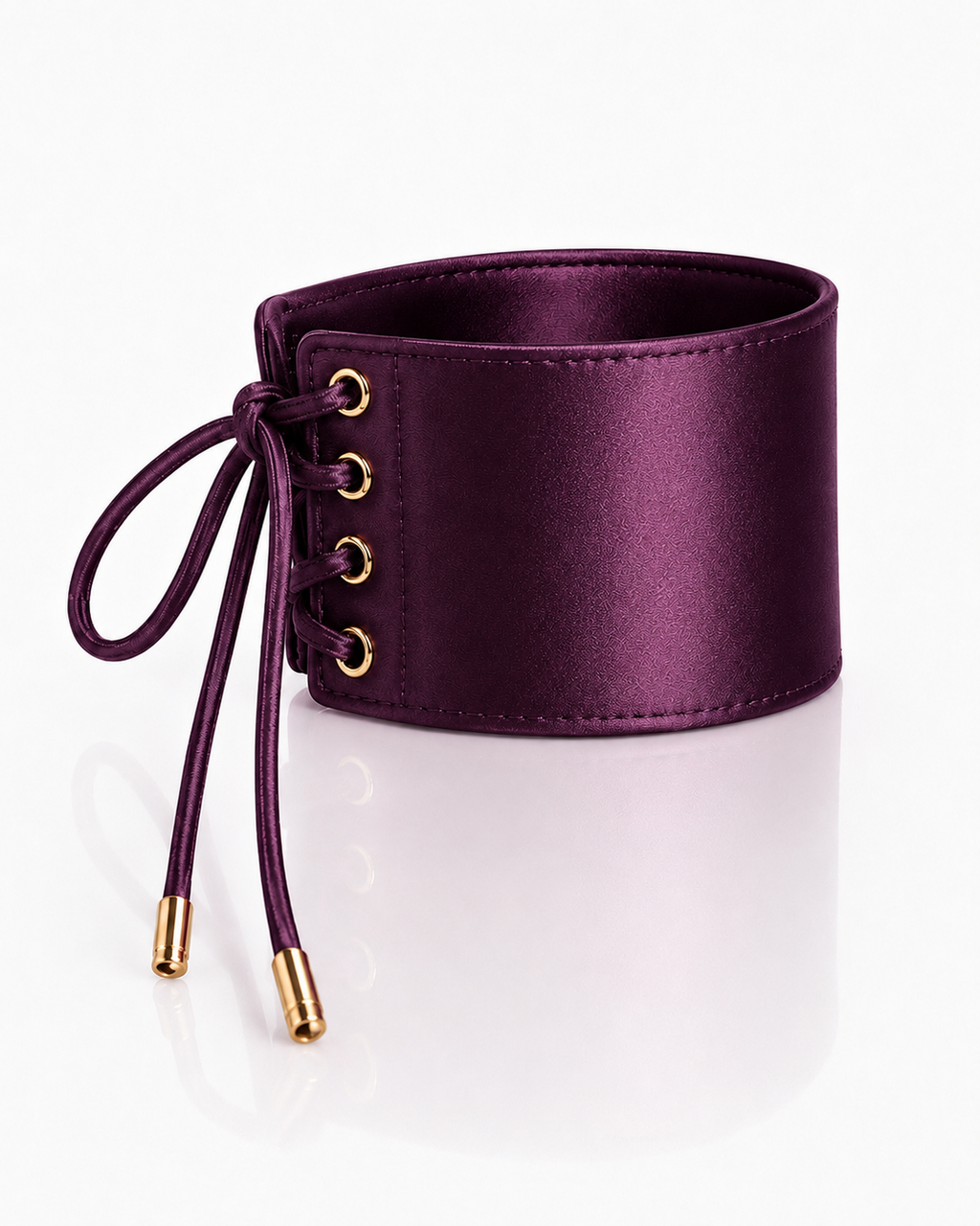 Le Lien Fatal™ Satin Cuff in Sortilège Pourpre